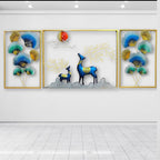 Artyfer Multicolored Deer Wall Art