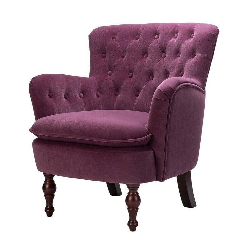 Artyfer Wide Tufted Velvet Arm chair