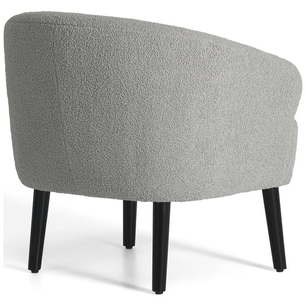 Artyfer Upholstered Faux Shearling Barrel Chair - (Set of 2)