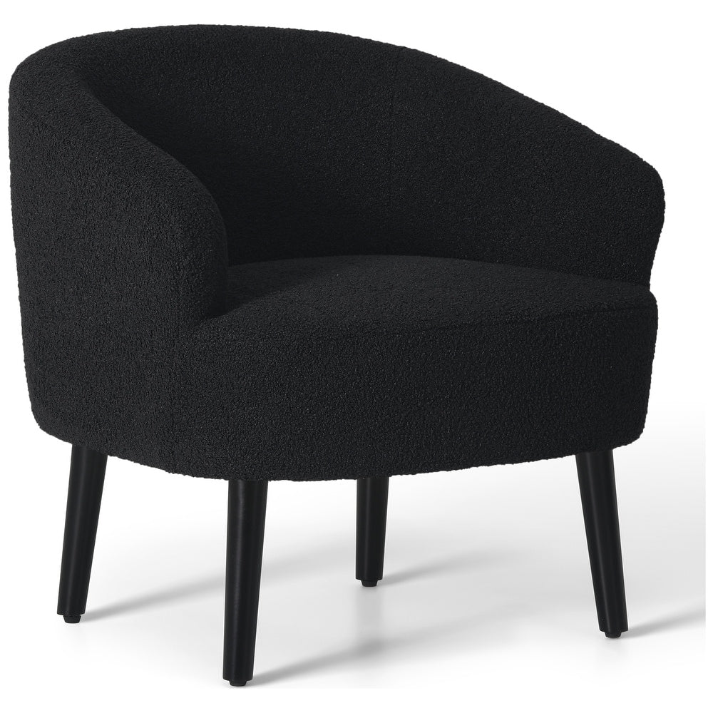 Artyfer Upholstered Faux Shearling Barrel Chair - (Set of 2)