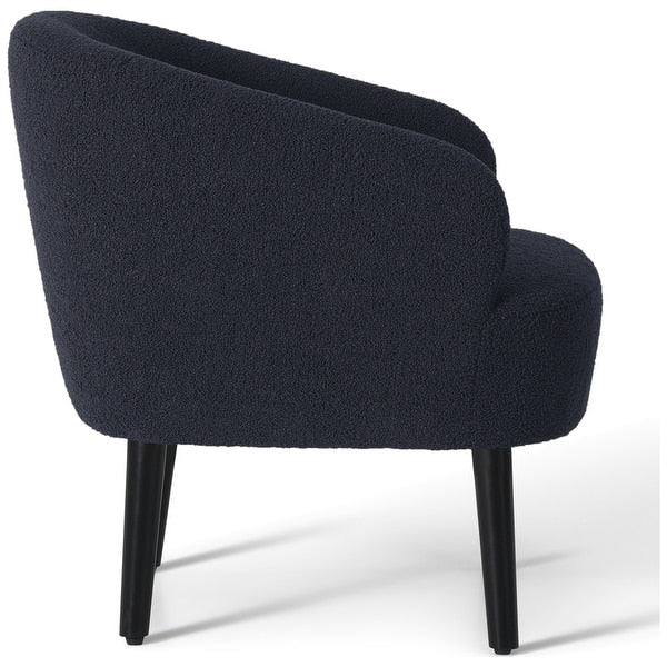 Artyfer Upholstered Faux Shearling Barrel Chair - (Set of 2)