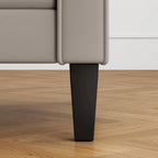 Artyfer Faux Leather Sofa with Curved Arms