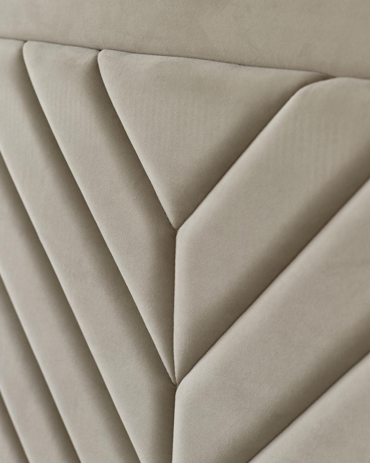 Artyfer Champagne Velvet Super King Size Ottoman Storage Bed