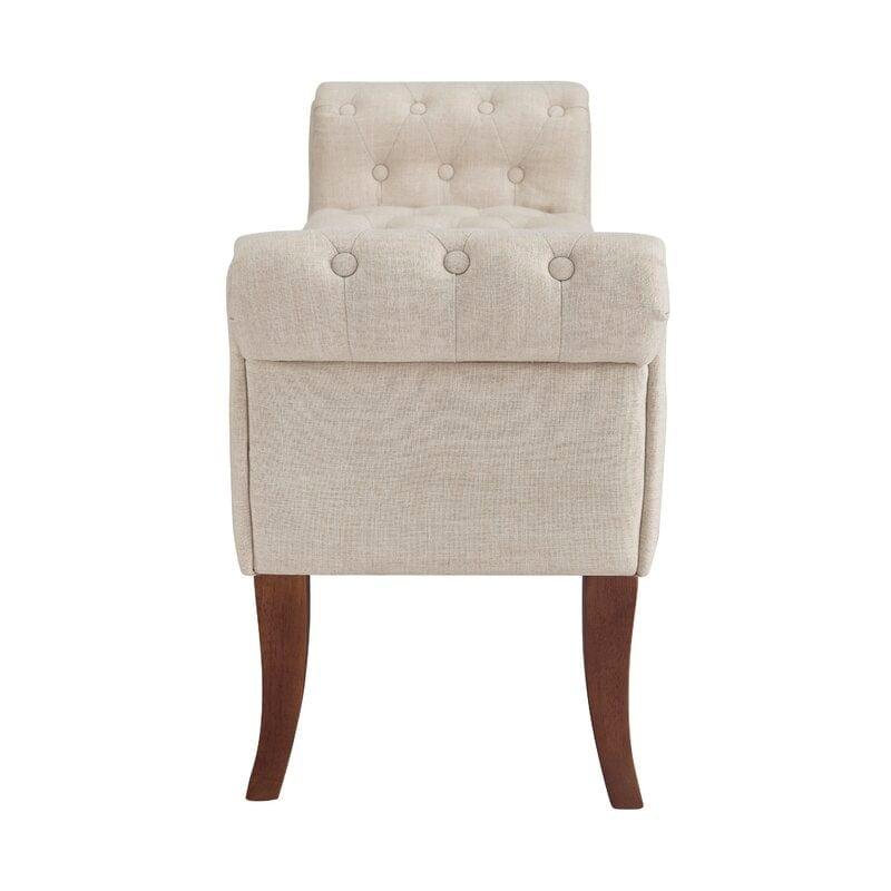 Modern Upholstered Tufted Button Bench