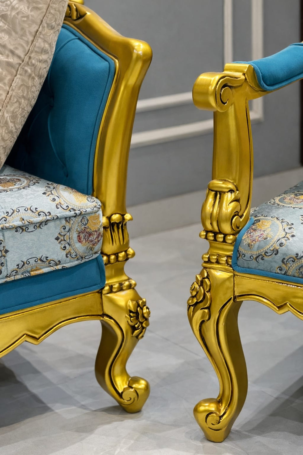 Infinity 6 - Piece Velvet Living Room Sofa Set