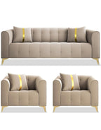 Artyfer 5 Seater Sofa Set 3+1+1 Washable Velvet Fabric