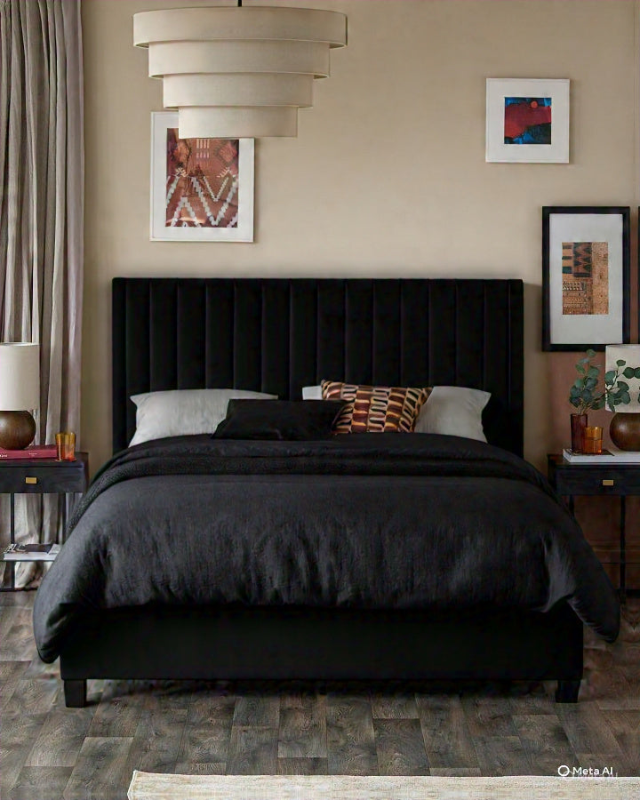 Artyfer toffee red velvet super king size ottoman storage bed