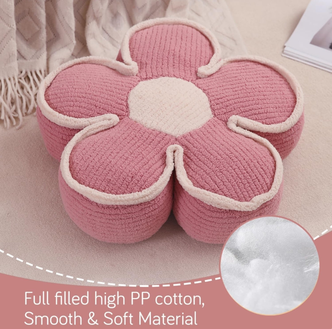 Flower Pillow Fluffy Soft Decorative Throw Pillow