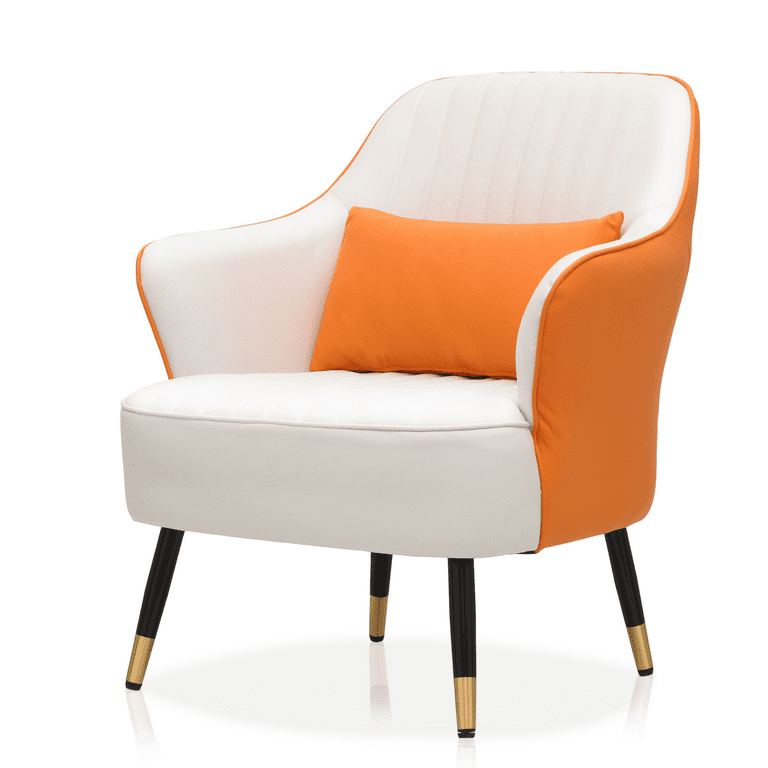 Artyfer Modern Mid Back Accent Chair with Pillow