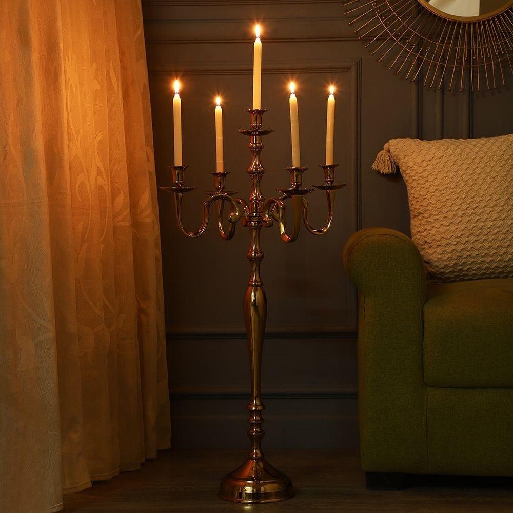 Tree of Life Candle Holder Gold