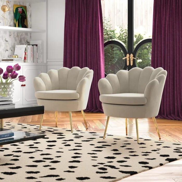 Artyfer Hendrix Upholstered Barrel Chair (Set of 2)