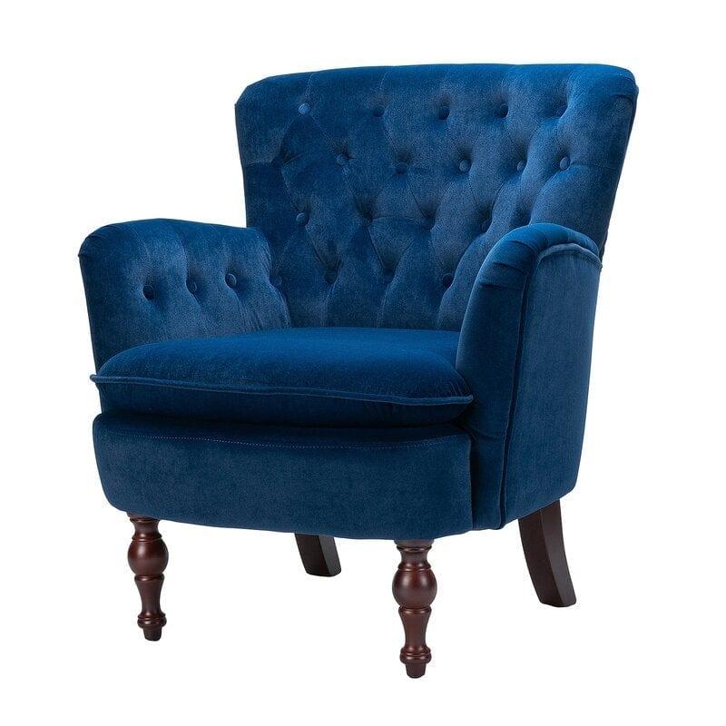 Artyfer Wide Tufted Velvet Arm chair