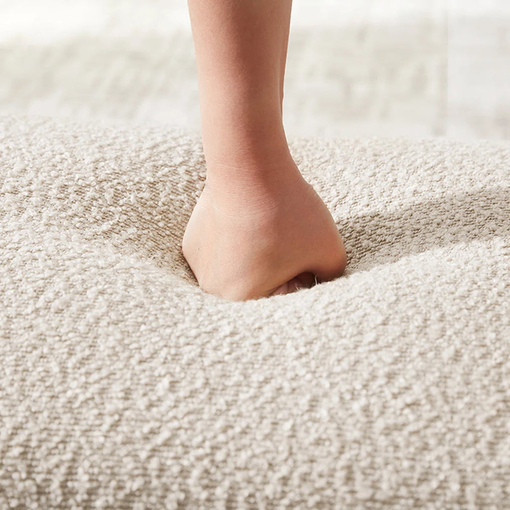 Modern Accent Bouclé Bench Ottoman for Bed Foot