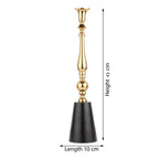The Valora Candle Holders Gold Black Set