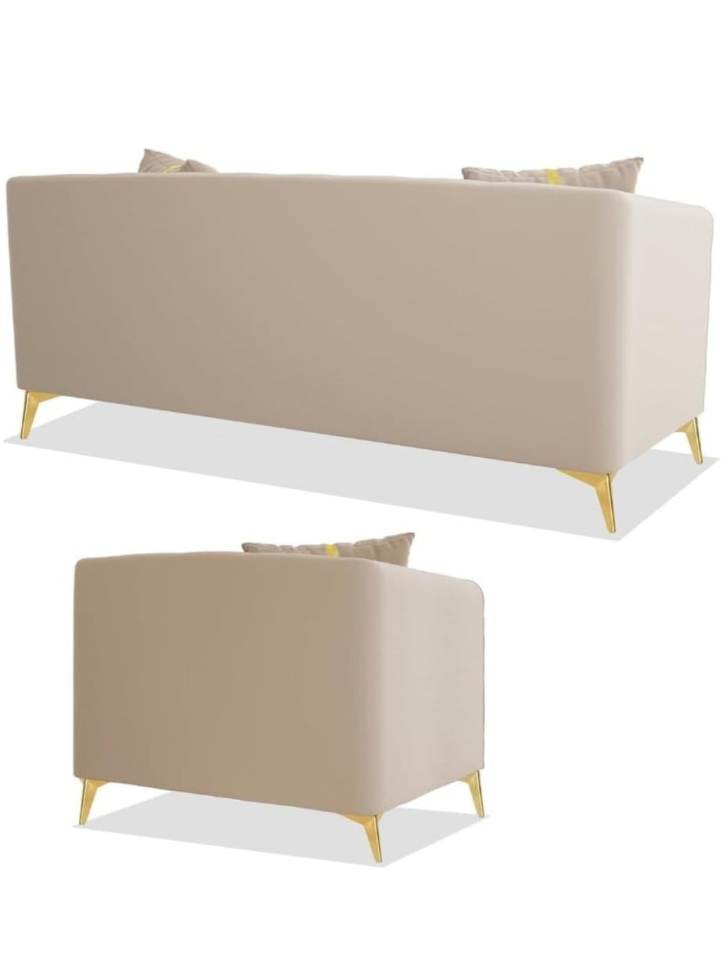 Artyfer 5 Seater Sofa Set 3+1+1 Washable Velvet Fabric