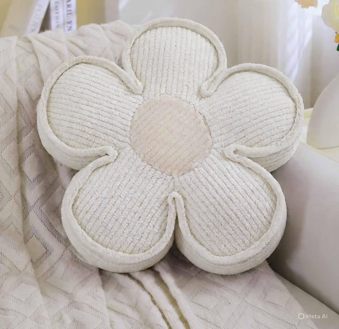 Flower Pillow Fluffy Soft Decorative Throw Pillow