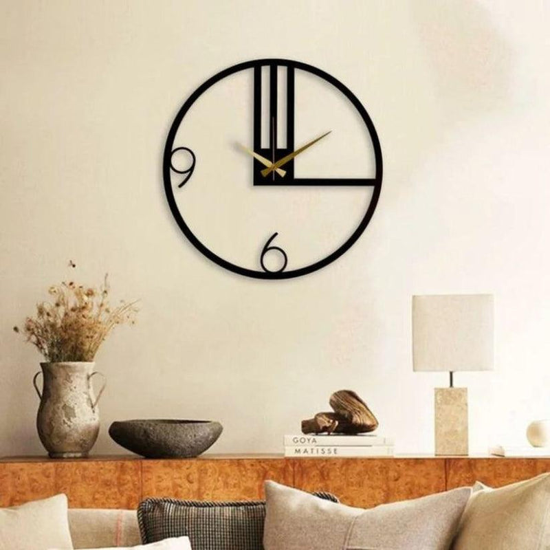 9x6 Wall Clock Iron