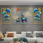 Artyfer Multicolored Deer Wall Art