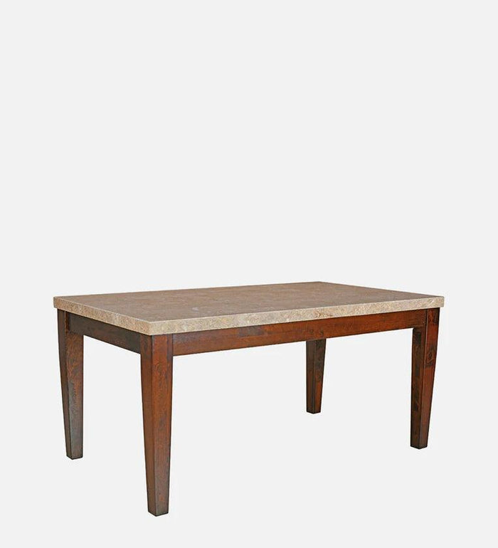 Artyfer Solid Wood 6 Seater Dinning Table In Milan Walnut Finish