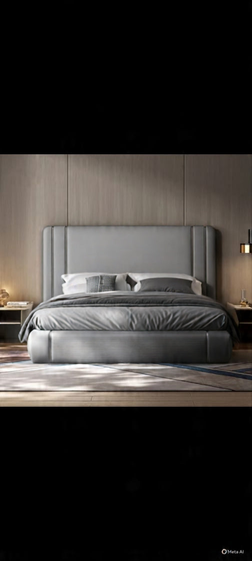 Artyfer Classic Luxury Upholstered Bed In Off White