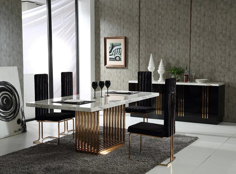 Artyfer Modern Luxury Dining Table with chairs