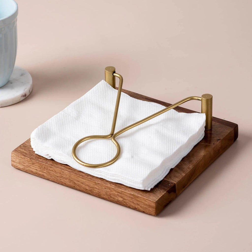 WOODEN NAPKIN HOLDER SET OF 2 || TISSUE HOLDER