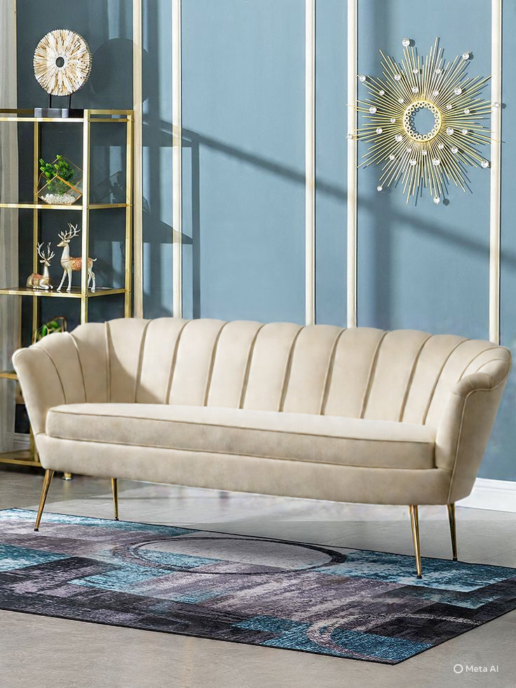 Artyfer Meridian Gardenia Velvet Sofa