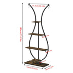5 Tier Plant Stand Vase-Shape Indoor Patio Plant Display Shelf
