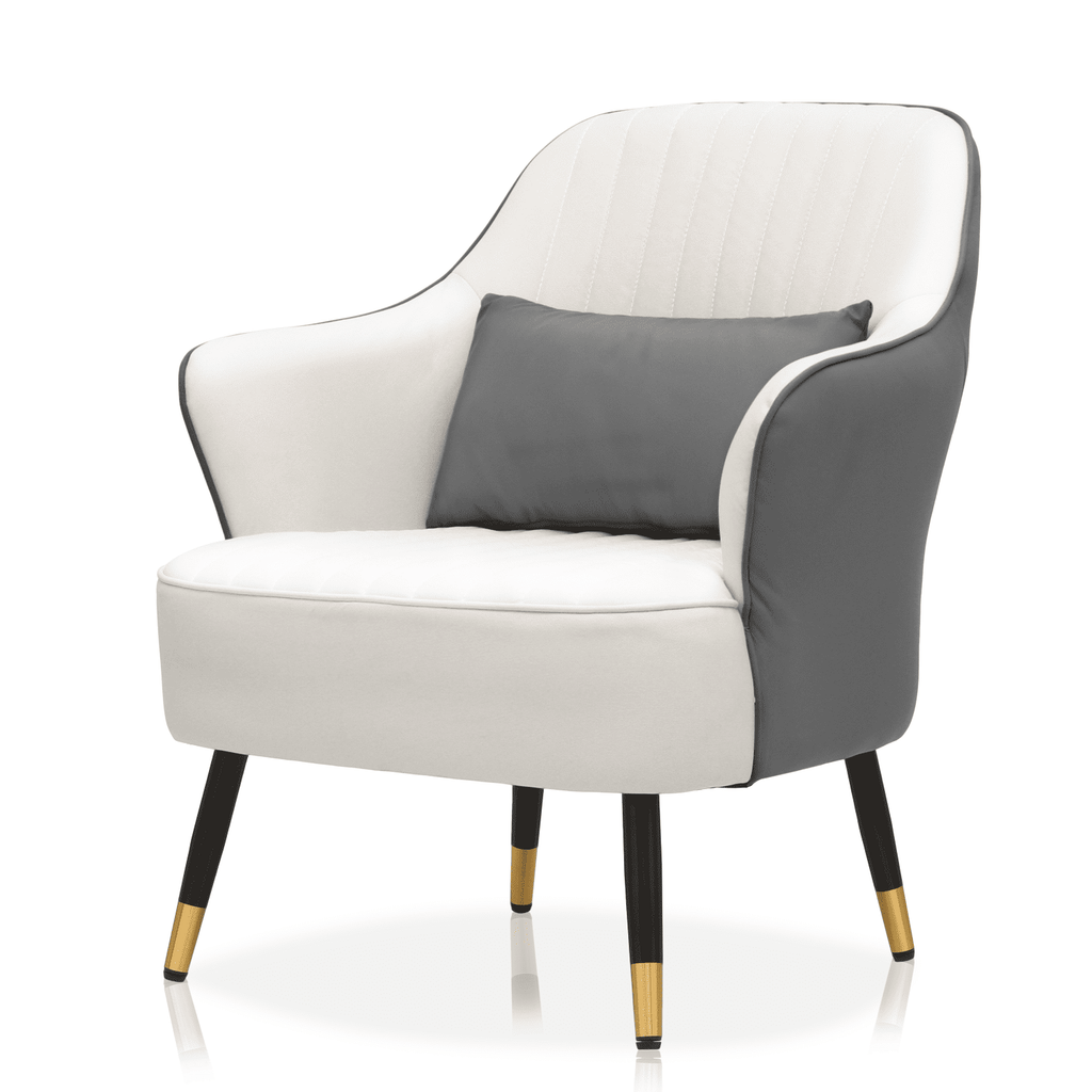 Artyfer Modern Mid Back Accent Chair with Pillow
