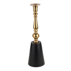 The Valora Candle Holders Gold Black Set
