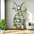 5 Tier Plant Stand Vase-Shape Indoor Patio Plant Display Shelf