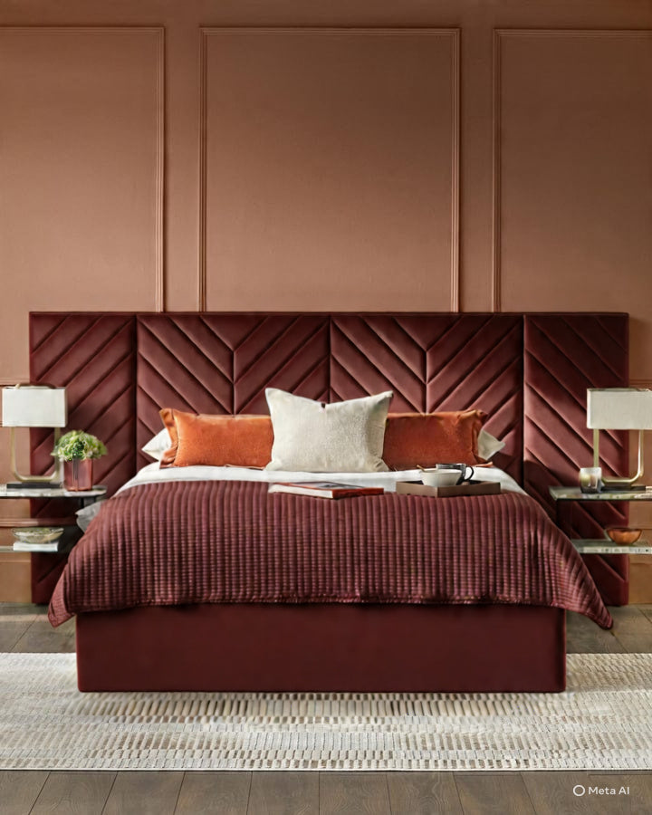 Artyfer Luxe Champagne Velvet King Size Ottoman Storage Bed