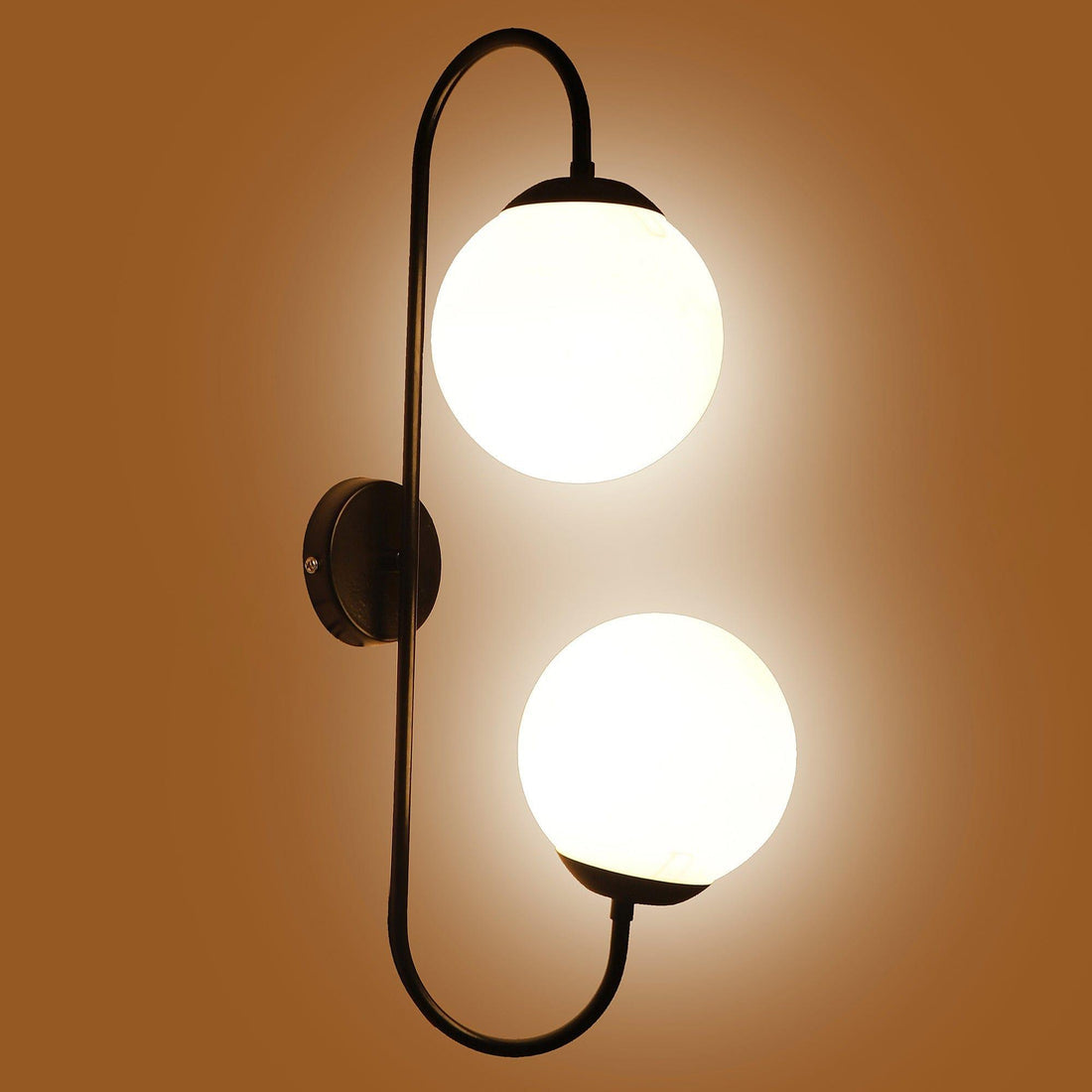 Black And White Iron 2 Wall Lights