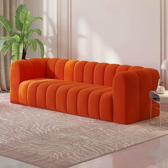 Artyfer Sofa Channel Tufted Upholstered Luxury