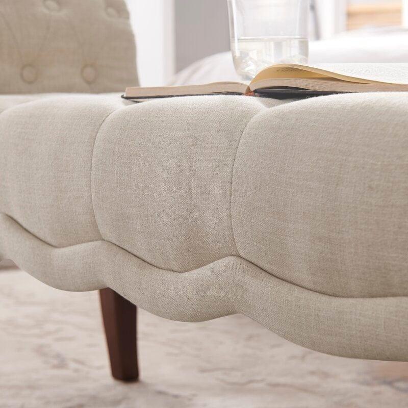 Modern Upholstered Tufted Button Bench