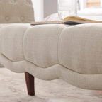 Modern Upholstered Tufted Button Bench