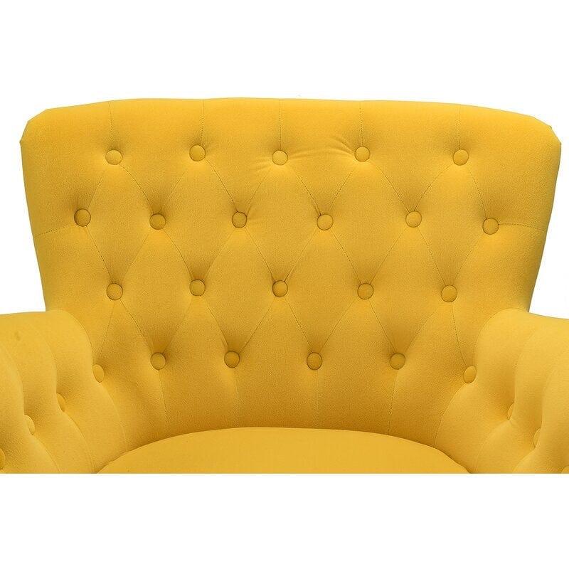 Artyfer Wide Tufted Velvet Arm chair