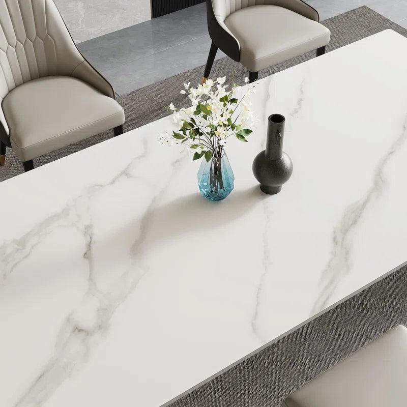 Artyfer Marble Top Pedestal Dining Set