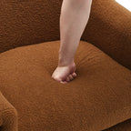 Artyfer Modern Upholstered Barrel Accent Chair Set Of 2