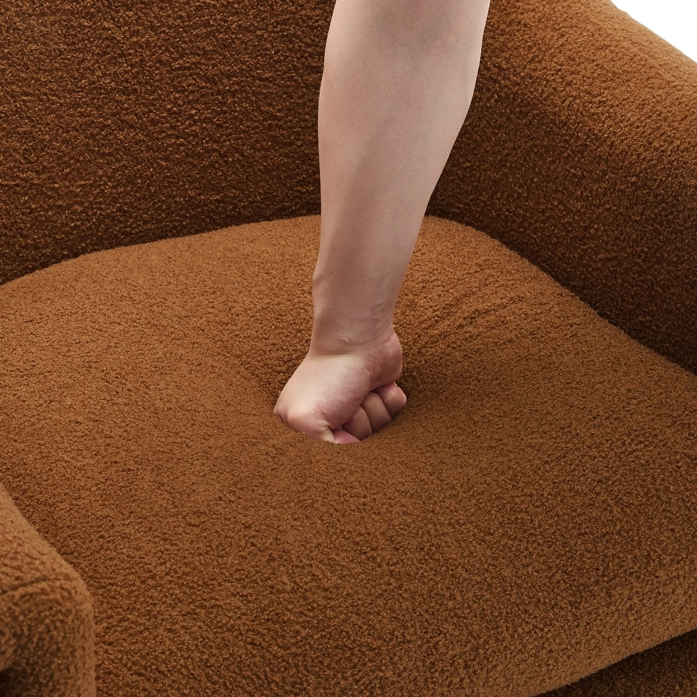 Artyfer Modern Upholstered Barrel Accent Chair Set Of 2