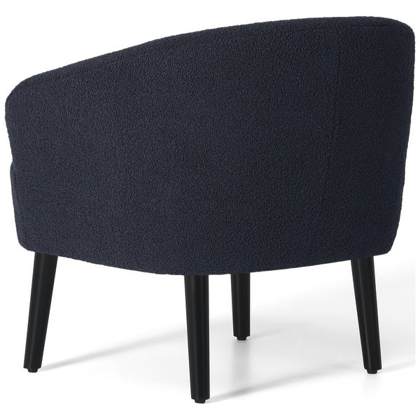 Artyfer Upholstered Faux Shearling Barrel Chair - (Set of 2)