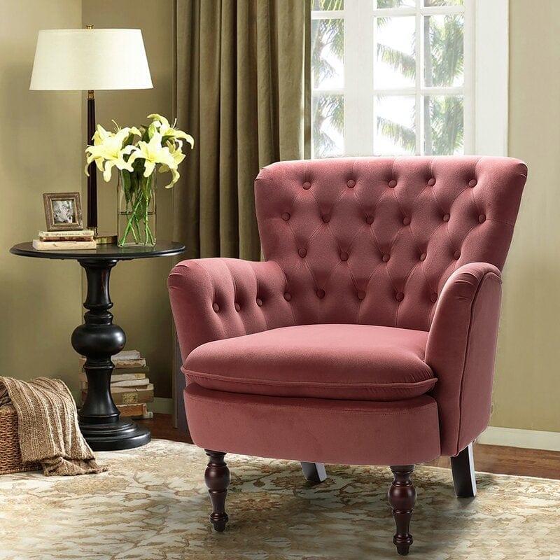 Artyfer Wide Tufted Velvet Arm chair