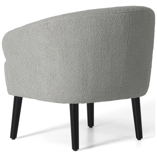 Artyfer Upholstered Faux Shearling Barrel Chair - (Set of 2)