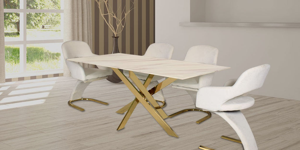 Embolden Metal Dining Table set with chairs