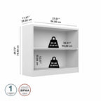 Artyfer Small 2 Shelf Bookcase, Storage and Display Bookshelf