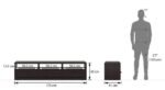Wooden TV Unit for Living Room by Artyfer | Free Standing TV Unit in Mahogany Finish | Wooden TV Unit with storage Solution - Image 2