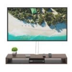 Wall Mounted TV Unit by Artyfer | Engineered Wood TV Unit in Wenge Finish | TV Unit for Living Room