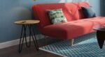 Solid Wood Side Table for Living Room | Round Wooden End Table for Home Decor | Wooden Top Sofa Side Table for Drawing Room | Modern Furniture for Living Room