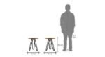 Solid Wood Side Table for Living Room | Round Wooden End Table for Home Decor | Wooden Top Sofa Side Table for Drawing Room | Modern Furniture for Living Room - Image 2