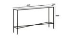 Console Table Black Metal In Powder Coating Finish by Artyfer | Metal Console Table for Living Room | Compact Design and Light Weight - Image 2
